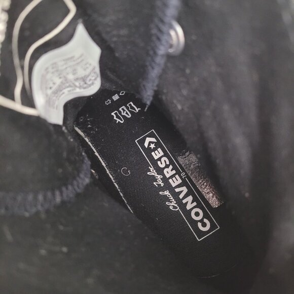 CONVERSE Chuck 70 De Luxe Leather Chunky Heel Lace Up Sneaker Boots Womens 6.5 - Picture 9 of 11